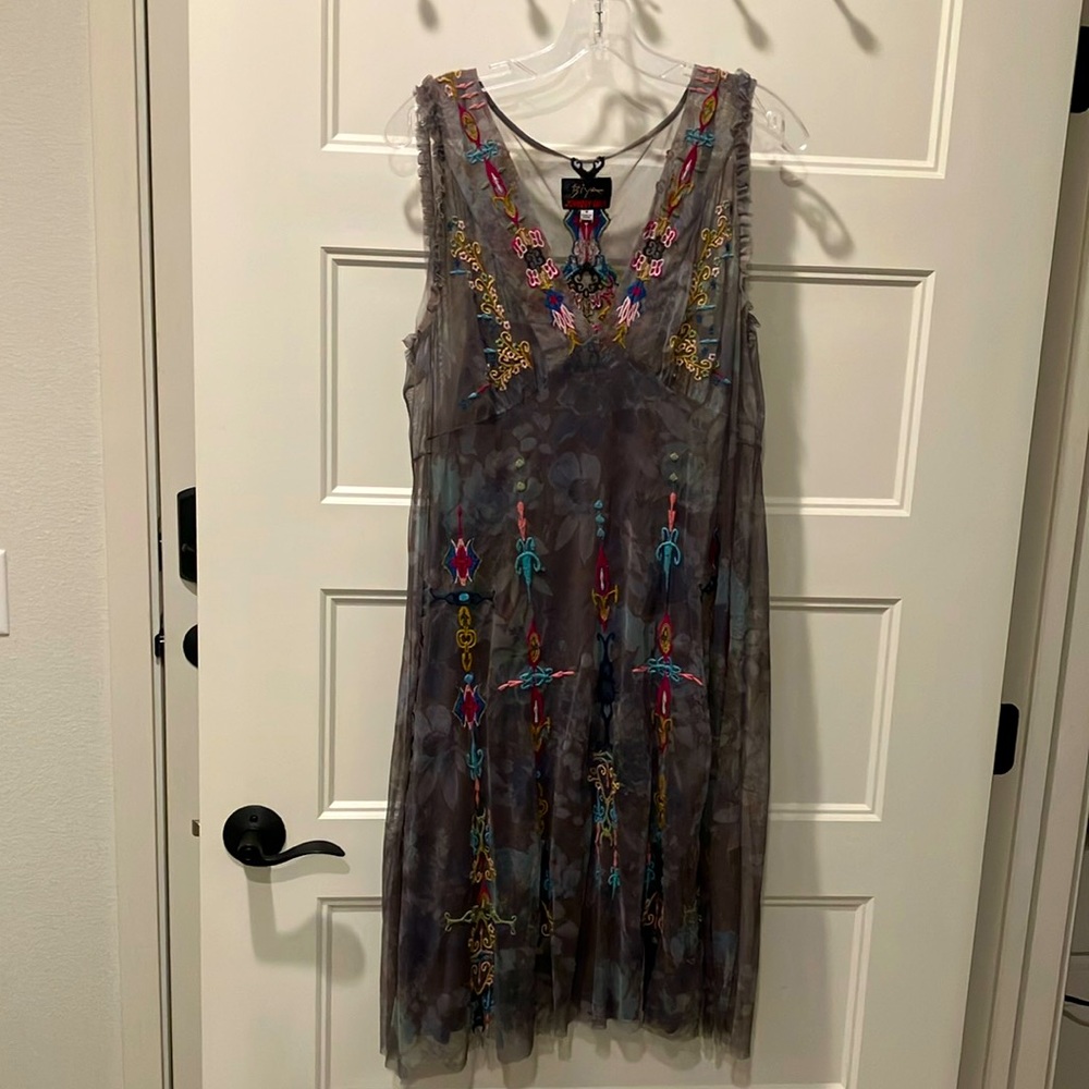 Johnny Was Caddie Mesh Dress - Size Medium